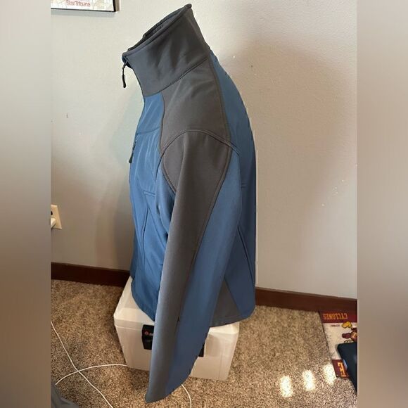 Glacier Shield Men’s Large Blue/Gray Softshell Jacket - Picture 7 of 8